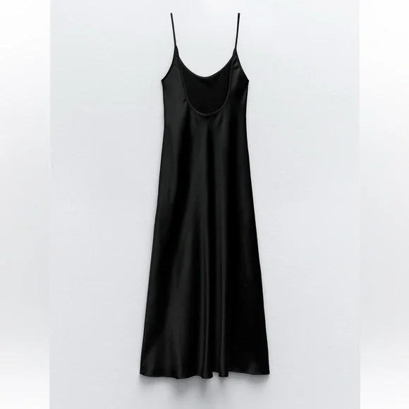 ZARA SATIN DRESS NWOT - Picture 1 of 1